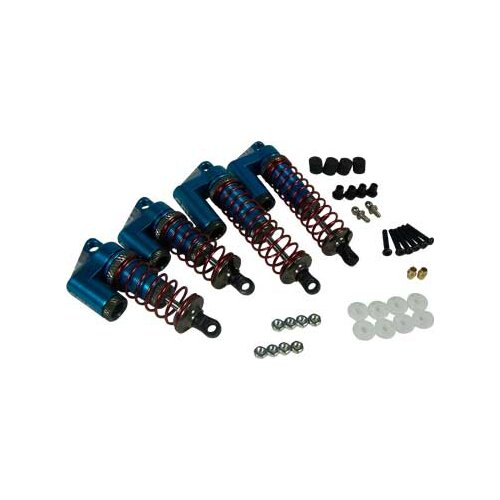 Blue Aluminum Shock Absorbers w/Piggy Back(1 Set) for Tamiya DF-03