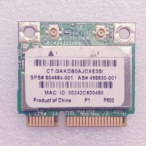 BCM943224HM8L 802.11abgn HF MiniCard for hp 4310s 4410s 4415s 4416s 4510s 4710s Series,sps 504664-001