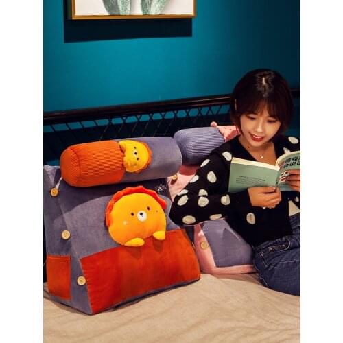 Cartoon Triangle Pillow Bed Headrest Cushion Float Window Sofa Bedroom Living Room Sitting Pillow 3d Pillow
