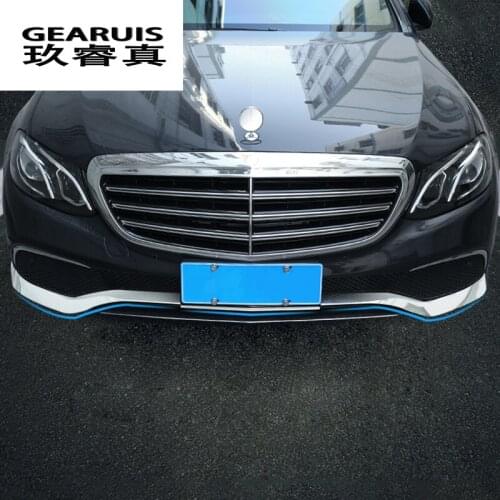 Car styling Front Bumper Lip Lower Bumper Frames Covers decorative Stickers auto accessories For Mercedes Benz E Class W213