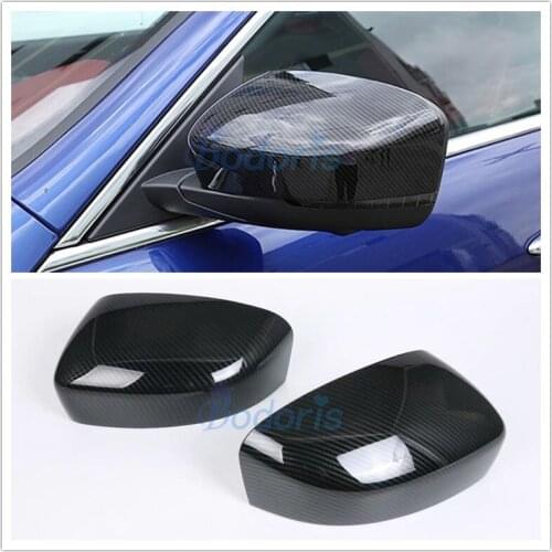 For Maserati Levante 2016 2017 2018 2019 Carbon Fiber Color Side Wing MIirror Cover Rear View Overlay Car Styling Accessories
