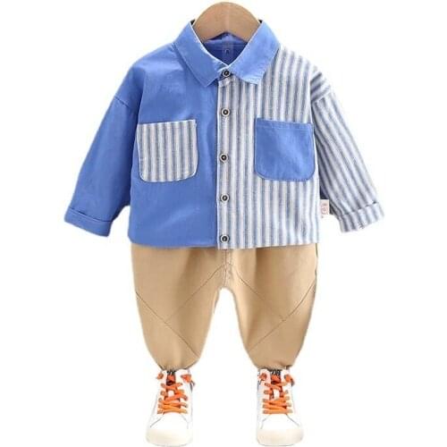 New Spring Children Casual Clothes Autumn Kids Toddler Clothing Baby Boys Girls Fashion Shirt Pants 2Pcs/sets Infant Sportswear