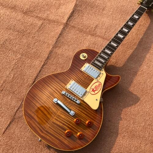 OEM 6-string electric guitar, rosewood fingerboard, tiger Flame Maple top, free delivery