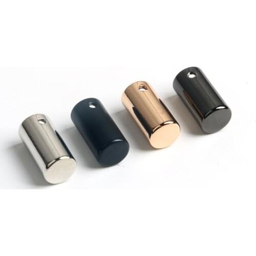 Flat Side 7mm Screwed Cylinder Cord Stopper Rope Ends Lid Drawstring Toggles Clip For Clothes Apparel Shoelace Accessories