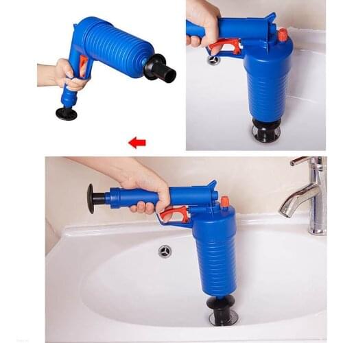 Air Blow Gun Easy Unclogs Sinks and Toilets with a Trigger