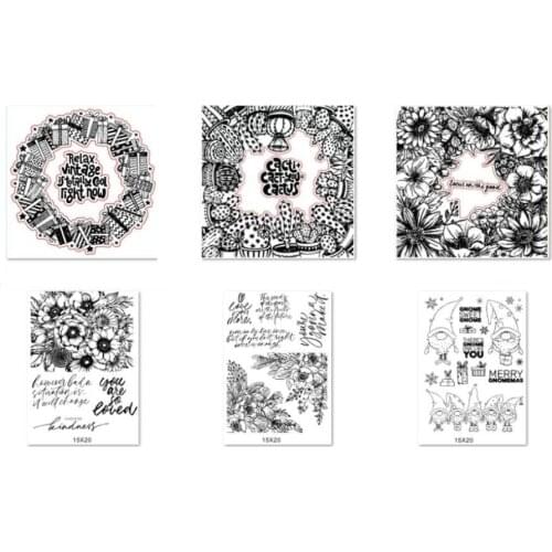 Transparent Clear Silicone Stamp/Seal for DIY scrapbooking/photo album Decorative clear stamp sheets B0155
