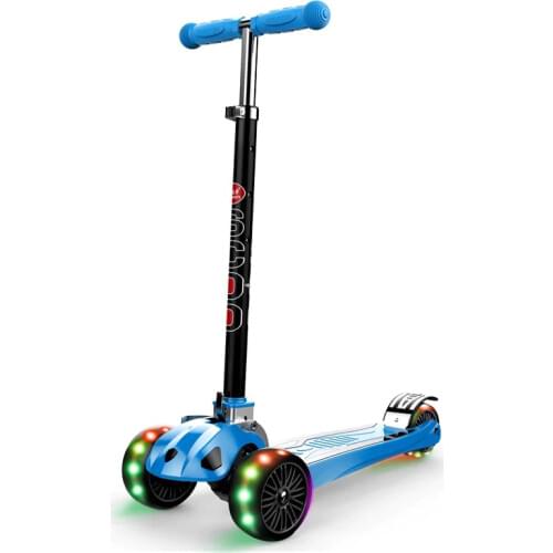 High quality 3-16 years old kick kids scooter adjustable, folding child tricycle scooter, 3 wheels scooter tricycle gift