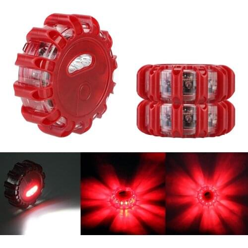 Super Bright Emergency Strobe Flashing Lights Round Warning Beacon LED Emergency Car Lights Safety Barricade Light Warning Lamp