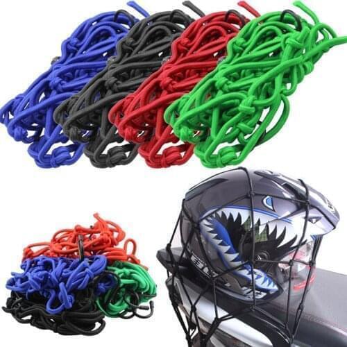 Universal Hooks Mesh for Motorcycle Helmet Luggage Car Trunk Luggage Storage Cargo Organiser Nets 42x42cm