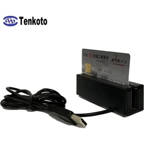 Universal Two Way Swipe VIP Card High And Low Co Three Full Track MSR Stripe Access Control USB Magnetic Card Reader