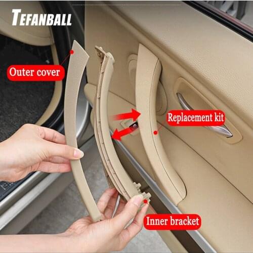 Car Interior Inner Door Handle Panel for BMW E90 E91 3 Series 2004-2012 Sedan Pull Trim Cover Auto Styling Accessories