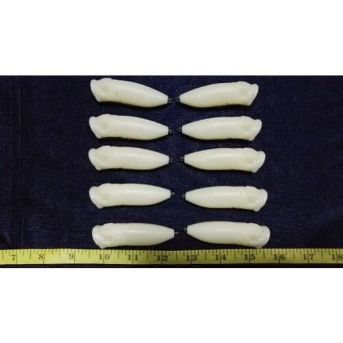 10pcs Unpainted Popper Hardbaits Fishing Lure Bodies 2 3/4 Inch 1/3 OZ Blank lures JSE105