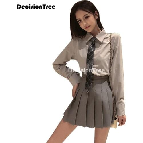 2021 japanese school uniforms for girls sailor tops pleated skirt sets cosplay jk costume japanese school uniform