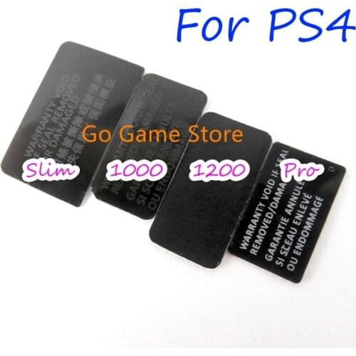 5pcs for For Playstation 4 PS4 Console 1000 1100 1200 2000 housing Shell Slim Black Back Mark Tag Paste Sticker Label