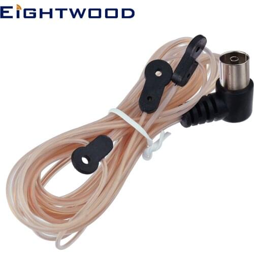 Eightwood T shape Indoor FM Dipole Antenna Aerial-HD Radio Female Pal Connector 75 Ohm for YAMAHA Sony Chaine Stereo Receiver