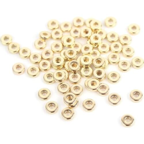 DIY Handmade Jewelry Accessories Material 6mm Disc Beads CCB round Sequin Bracelet Spacer Beads Spacer jewellery