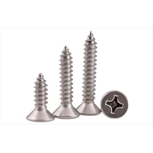 GB846 316 stainless steel Flat head screws self-tapping screws M2 M2.2 M2.6 M3 M3.5 M4 M5 M6 screws KA screws bolt