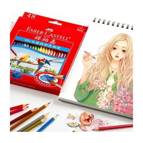 12 24 36 48 60 72 color/set Faber Castell Water soluble color pencil Advanced painting pencil Watercolor pens Painting art