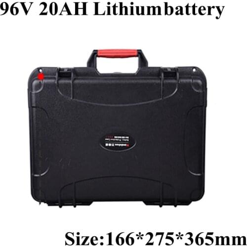 High Capacity 96v 20Ah Li-ion Battery Pack 35A BMS for Inverter Energy EV 109.2v Power Supply Ebike Scooter 3000W+ 5A Charger