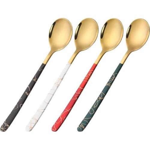Small Dessert Spoons for Coffee, Chocolate, Cake, Ice Cream, Espresso, Afternoon Hot Tea Party 4 Pack