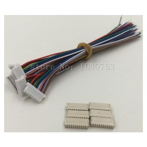 Micro JST 1.0mm 10-Pin Connector with Wire 10 sets