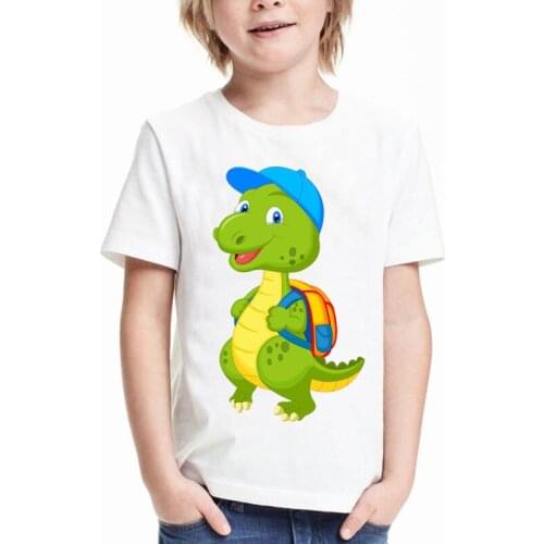 Fashion summer t shirt for girls clothes dinosaur children clothing tshirt girl cute animal graphic t shirts kids clothes boys
