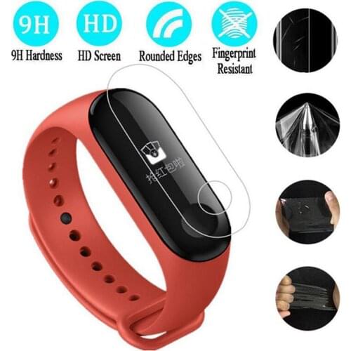 Soft TPU Three types of screen protectors for Xiaomi Band 3 fashion Classic Watch Film Smart Wristbands Bracelet Protective Film