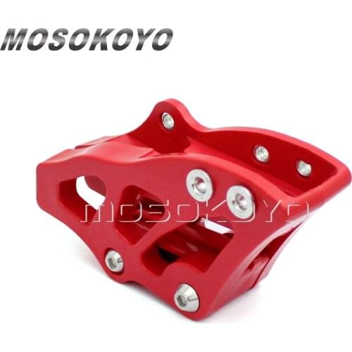 Motocross Enduro Dirt Bike Chain Guide Guard Rear Sprocket Protection for Honda CR CRF 125R 250R 250X 450R 450X 2005-2007 Red