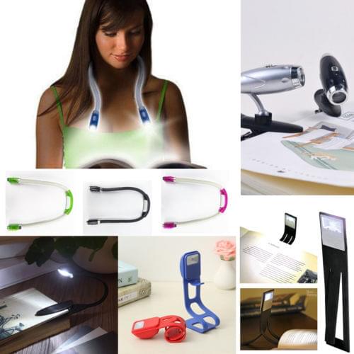 Durable Adjustable LED Hug Light Neck Book Reading night Torch Lamp