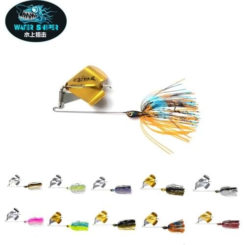 WATER SNIPER Buzzbait Fishing Lures 7g 10g 14g Topwater Tractor Spinnerbaits Lure Metal Rubber Skirt Artificial Leurre Souple