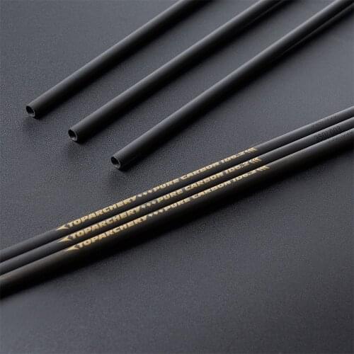 33 Inch Archery Pure Carbon Arrows Shaft Raw Bare Shafts Tube ID 6.2mm for DIY Hunting Carbon Arrow Shooting Practice