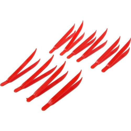 W3JE 10pcs Plastic Anti-static Tweezer Tweezers Heat Resistant Maintenance Repair Tool