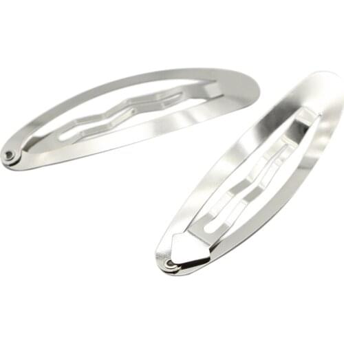 David accessories 100pcs Girls Snap Hair Clips Women Hairpins Barrettes Clip Pins Solid Color Metal Hairgrip,100Yc11141