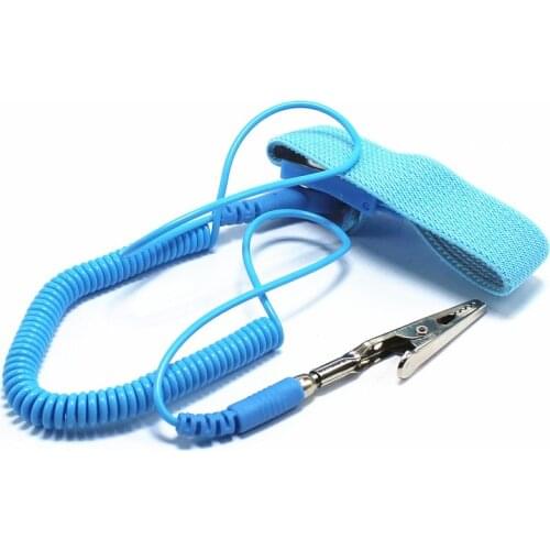 1pcs Adjustable Anti Static Bracelet Electrostatic ESD Discharge Cable Reusable Wrist Band Strap Hand With Grounding Wire