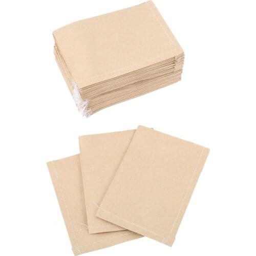 100Pcs Vintage Seeds Storage Kraft Paper Bag Fruit Protective Pouch Glue Sticked Envelope Style Snack Baking Cookie Package Bags