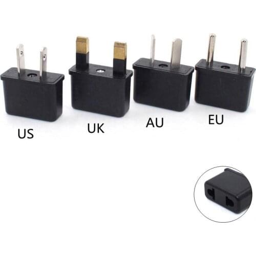 2Pcs/lot US To EU AU UK European America Plug Adapter KR EU To American AC Travel Converter Electrical Power Charger Socket