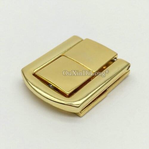 200PCS 24*31mm Wooden Box Hasps Metal Lock Catch Latches for Jewelry Chest Box Suitcase Buckle Clasp Hardware Accessories GF304