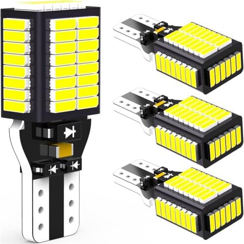 4x T15 W16W LED Bulbs Canbus OBC Error Free LED Backup Light 921 912 Car Reverse lamp For BMW E60 E90 E87 E46 E39 F20 F10 X3 X5