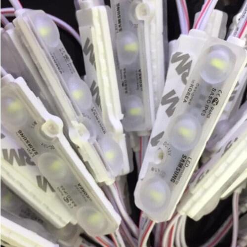 5630 Chip SMD 5730 3 LED injection led module 12V with lens Waterproof IP68 1.5W white LED sign shop banner Channel Letters