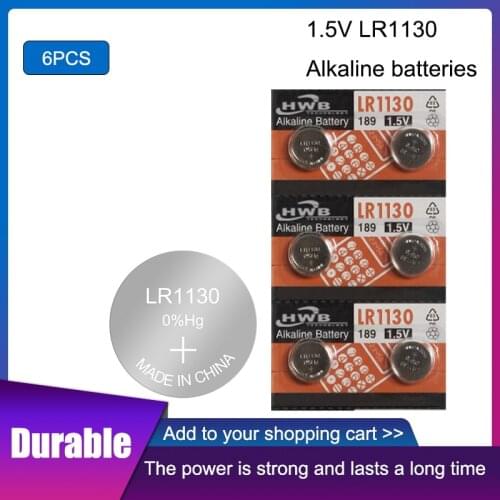6pc 100% Genuine wholesale for Maxell LR54 189 AG10 L1131 SR1130 G10 V10GA 389 Alkaline Button Cell Coin Battery