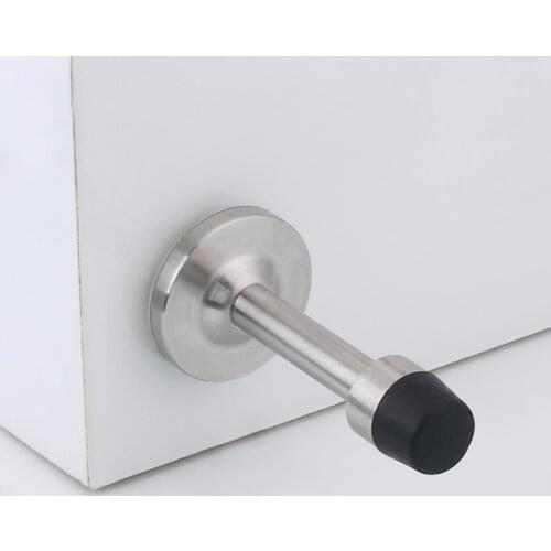 75-150mm Punch-free Door Stopper Wall-mounted Anti-collision Rubber Door Stopping Holder Buffer Wall-Mounted Bumper for Bedroom