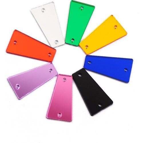 Mix Color Acrylic Mirror Sew On Rhinestones Flatback Sewing On Stones With Holes for DIY Shiny Garments