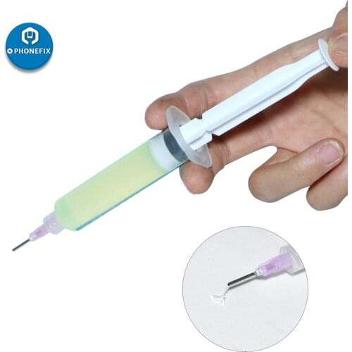 AMTECH Solder Paste Flux NC-559-ASM BGA Soldering Tin Cream with Syringe Push for Mobile Phone Motherboard Welding Repair Tool