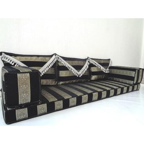 Arabic Floor Seating Living Room Furniture Couches Jalsa Majlis Traditional Arabian Hookah Lounge Home Decor Bench Cushion