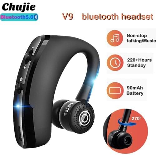 V9 TWS Wireless Headphones Bluetooth Ear-hook Gaming Headsets Waterproof Sports Earbuds For Xiaomi Huawei Iphone Music Earphones