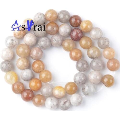 Natural Stone Beads 8mm Mixed Colorful Jades Round Loose Spacer Beads For Jewelry Making DIY Bracelet Necklace Accessories 15"