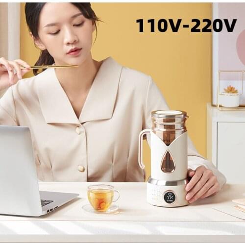 110V-220V Health Pot Portable Kettle Electric 500ml Stewing Soup Cup Tea Maker Porridge Birds Nest Dessert Boiling Cup Office