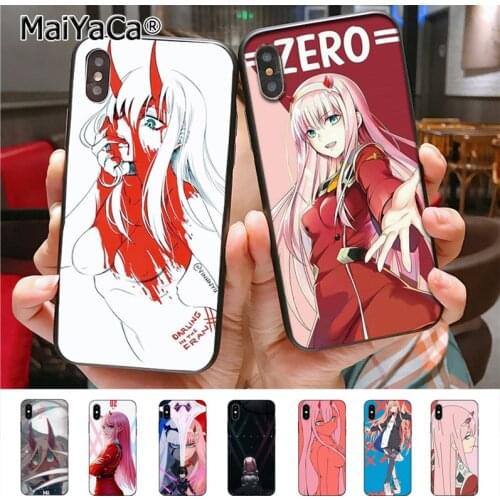 Darling in franxx zero two phone case for iphone 11 12 Pro X 8plus 7 6splus 5s se 7plus case Cover 12mini