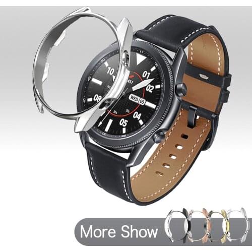 For Samsung Galaxy Watch 3 41mm 45mm Watch Case Soft TPU Protective Cover Smartwatch Shell Bumper Cases Watch Accessories