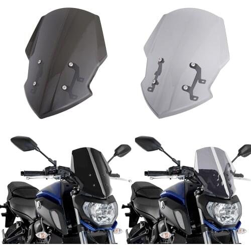 For Yamaha MT-07 FZ-07 MT07 FZ07 2018 2019 2020 Motorycle Windshield WindScreen Double Bubble Wind Screen Deflectors
